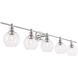 Syracuse 5 Light 47 inch Chrome Wall sconce Wall Light