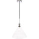 Meadville 1 Light 13.75 inch Chrome Pendant Ceiling Light