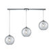 Poughkeepsie 3 Light 36 inch Polished Chrome Multi Pendant Ceiling Light, Configurable