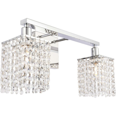 Adams 2 Light 18 inch Chrome Wall sconce Wall Light