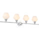 Rochester 4 Light 38 inch Chrome Wall sconce Wall Light