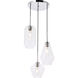 Rochester 3 Light 17 inch Chrome Pendant Ceiling Light