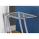 Moreland 24 X 16 inch Silver and Clear Accent End Table