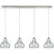 Canonsburg 4 Light 46 inch Satin Nickel Multi Pendant Ceiling Light, Configurable