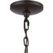 Heidelberg 1 Light 9 inch Oil Rubbed Bronze with Satin Brass Mini Pendant Ceiling Light