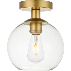 Huntington 1 Light 8 inch Brass Flush Mount Ceiling Light