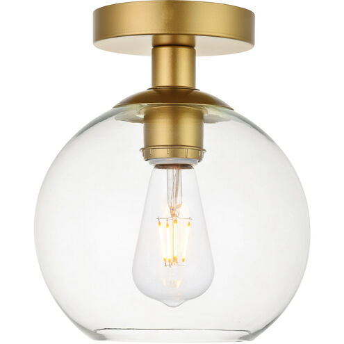Huntington 1 Light 8 inch Brass Flush Mount Ceiling Light