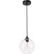 Womelsdorf 1 Light 8 inch Black Pendant Ceiling Light