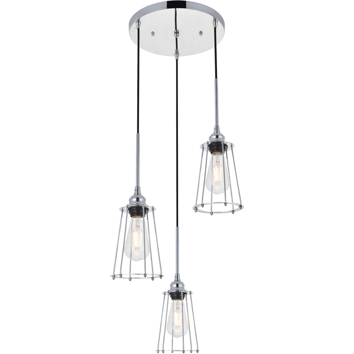 Phoenixville 3 Light 16 inch Chrome Pendant Ceiling Light