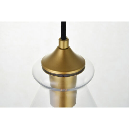 Gwynedd 1 Light 8 inch Brass Pendant Ceiling Light