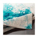 Camillus 93 X 63 inch Teal Rug, Rectangle