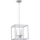 Oyster Bay 3 Light 12 inch Vintage Silver Pendant Ceiling Light