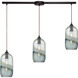 Batavia 3 Light 38 inch Oil Rubbed Bronze Mini Pendant Ceiling Light, Linear