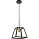 Coatesville 1 Light 9 inch Brass and Black Pendant Ceiling Light