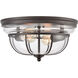 Bradford 2 Light 13 inch Oil Rubbed Bronze Flush Mount Ceiling Light