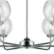 Glenolden 6 Light 35 inch Polished Chrome with Clear Chandelier Ceiling Light