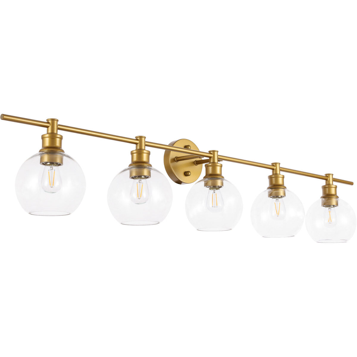 Syracuse 5 Light 47 inch Brass Wall sconce Wall Light