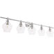 Rochester 5 Light 47 inch Chrome Wall sconce Wall Light