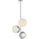 Oyster Bay 3 Light 17.5 inch Chrome Pendant Ceiling Light