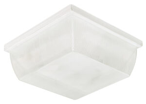 Montauk LED 10.5 inch White Aluminum Outdoor LED Flush