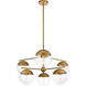 Oyster Bay 6 Light 36 inch Brass Pendant Ceiling Light
