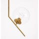 Monroe 1 Light 10 inch Brass Pendant Ceiling Light