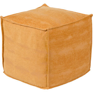 Conneaut 18 inch Burnt Orange Pouf, Cube