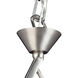 Middletown 1 Light 7 inch Satin Nickel with White Swirl Mini Pendant Ceiling Light