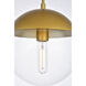 Oyster Bay 1 Light 10 inch Brass Pendant Ceiling Light