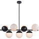 Oyster Bay 7 Light 18 inch Black Pendant Ceiling Light