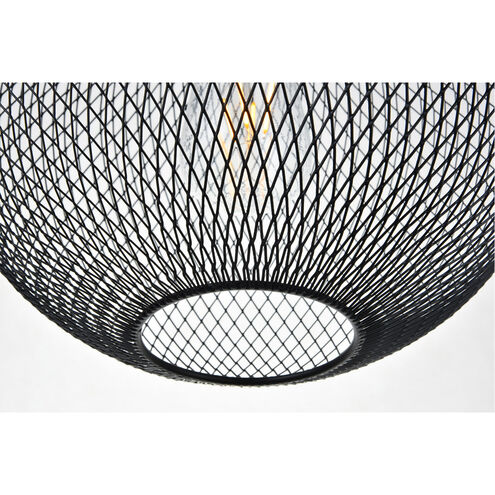 Marbletown 1 Light 11 inch Black Pendant Ceiling Light