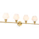 Rochester 4 Light 38 inch Brass Wall sconce Wall Light