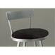 Mamakating 43 inch Silver and Black Bar Stool, 2-Piece Set