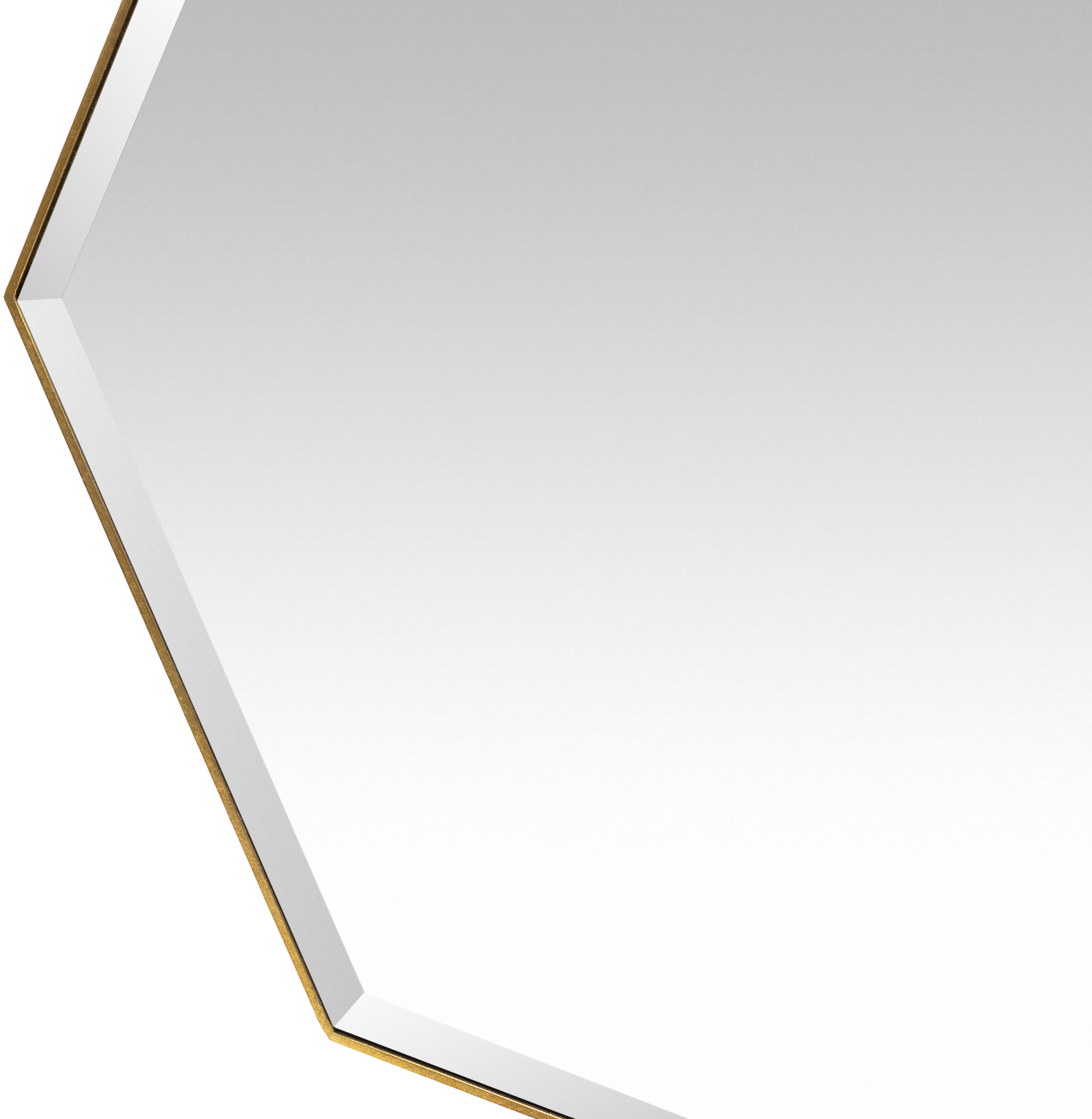 Java 40 X 40 inch Gold Mirror, Large
