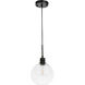 Rensselaer 1 Light 8 inch Black Pendant Ceiling Light