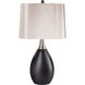 Plumcreek 29 inch 100 watt Matte Black Table Lamp Portable Light