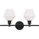 Rochester 2 Light 19 inch Black Wall sconce Wall Light