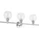 Syracuse 3 Light 28 inch Chrome Wall sconce Wall Light