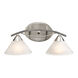 Middletown 2 Light 18 inch Satin Nickel Vanity Light Wall Light