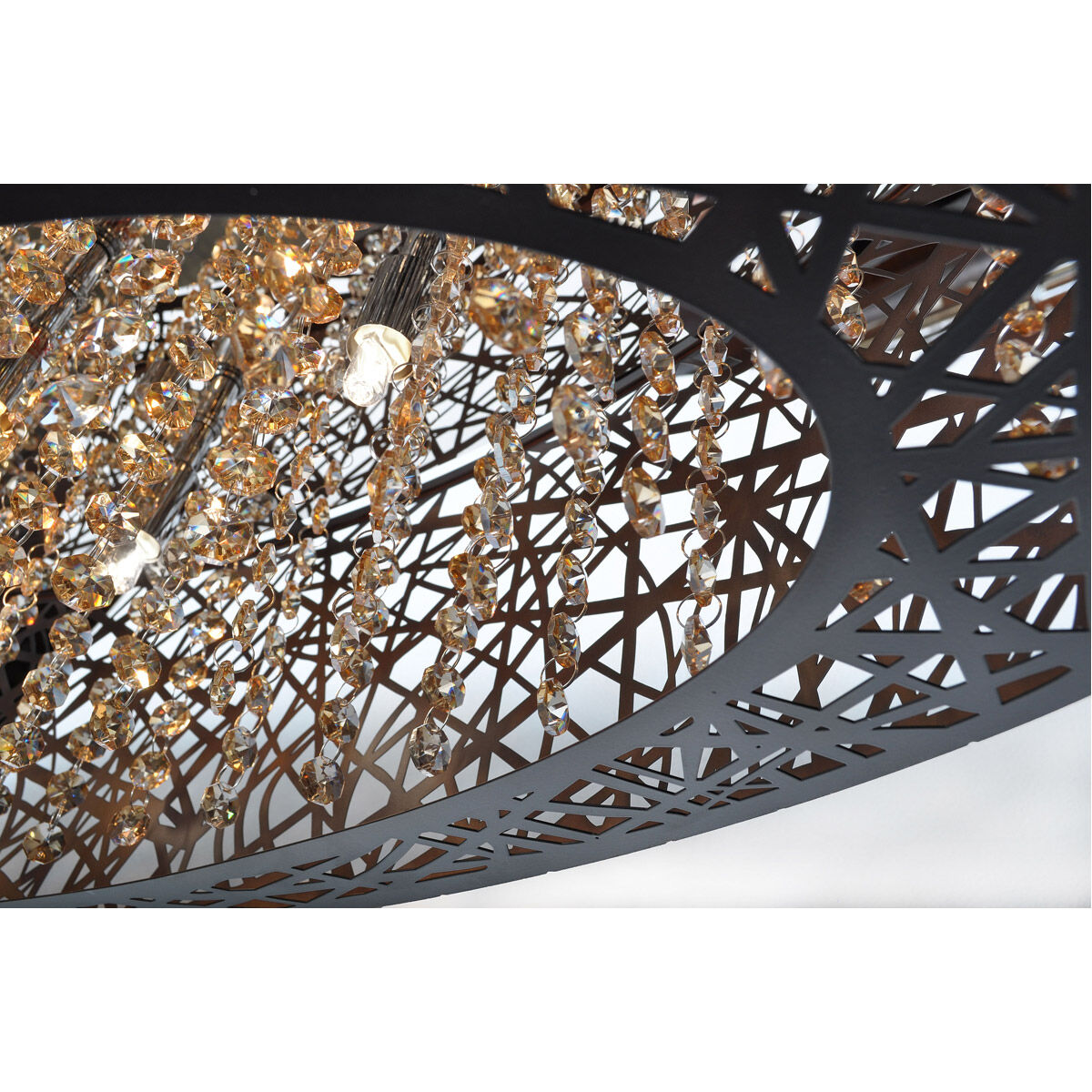 Troy 7 Light 15.75 inch Bronze Flush Mount Ceiling Light