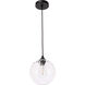 Womelsdorf 1 Light 8 inch Black Pendant Ceiling Light