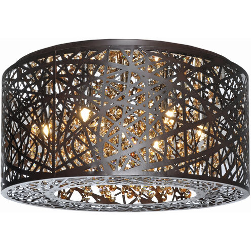 Troy LED 15.75 inch Bronze Flush Mount Ceiling Light