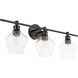 Rochester 3 Light 28 inch Black Wall sconce Wall Light