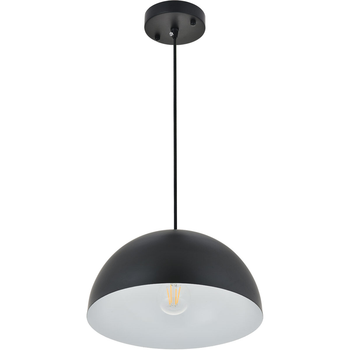 Scotland 1 Light 12 inch Black Pendant Ceiling Light