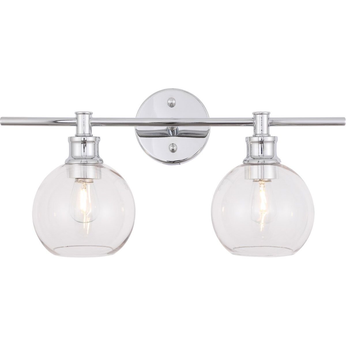 Syracuse 2 Light 19 inch Chrome Wall sconce Wall Light