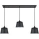 Dickinson 3 Light 8 inch Black Pendant Ceiling Light