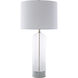 Camden 29 inch 100 watt White Table Lamp Portable Light