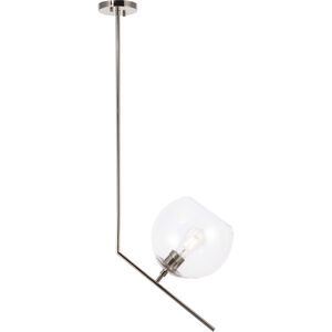 Monroe 1 Light 10 inch Chrome Pendant Ceiling Light