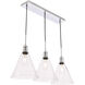 Meadville 3 Light 10 inch Chrome Pendant Ceiling Light