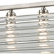 Jeddo 6 Light 51 inch Weathered Zinc with Polished Nickel Chandelier Ceiling Light